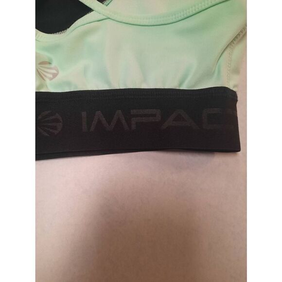 Impact Jillian Michael's size Small Mint Green Sports Bra - Picture 3 of 4